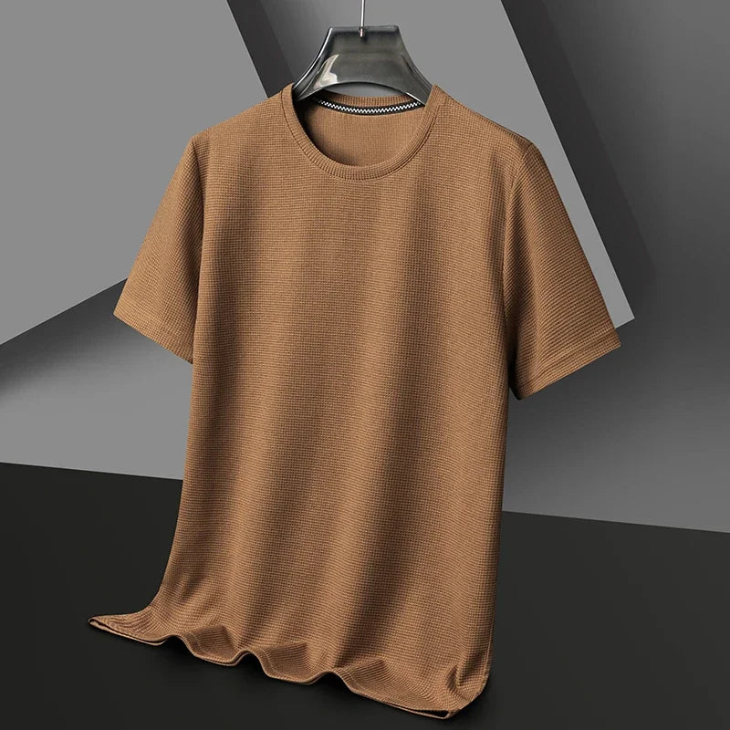 Round Neck Short Sleeved T-shirt for Men