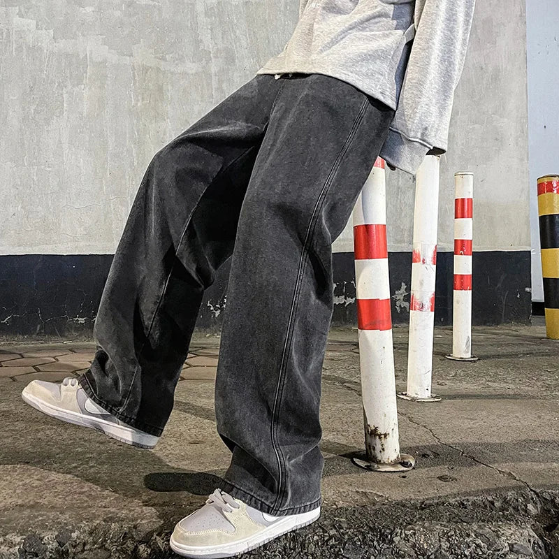 Men’s Loose Straight Wide Pants