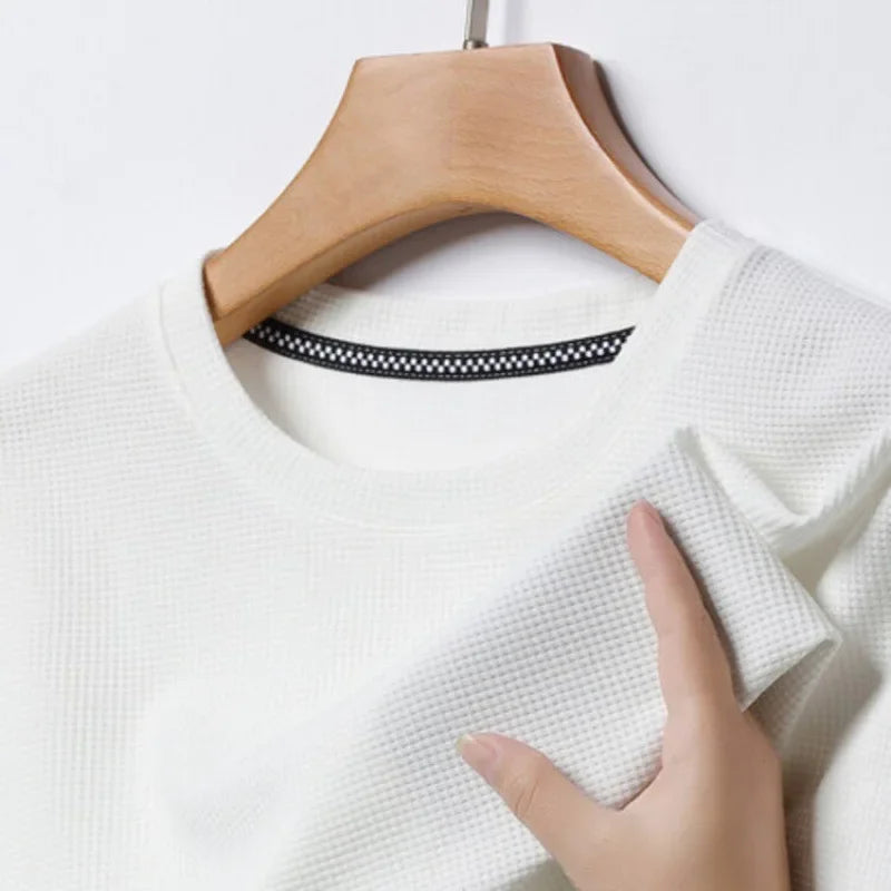Round Neck Short Sleeved T-shirt for Men