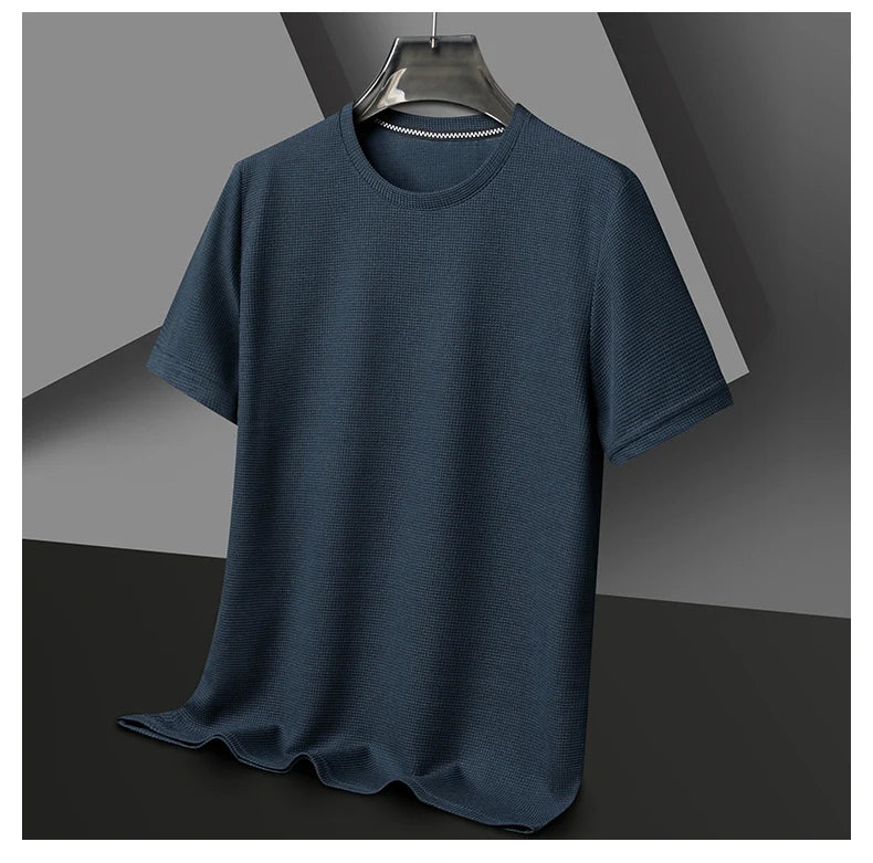 Round Neck Short Sleeved T-shirt for Men