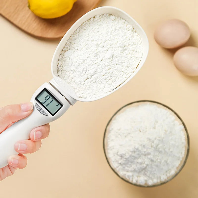 Pet Food Scale LCD Electronic Precision Weighing Tool Dog Cat Feeding Food Measuring Spoon Digital Display