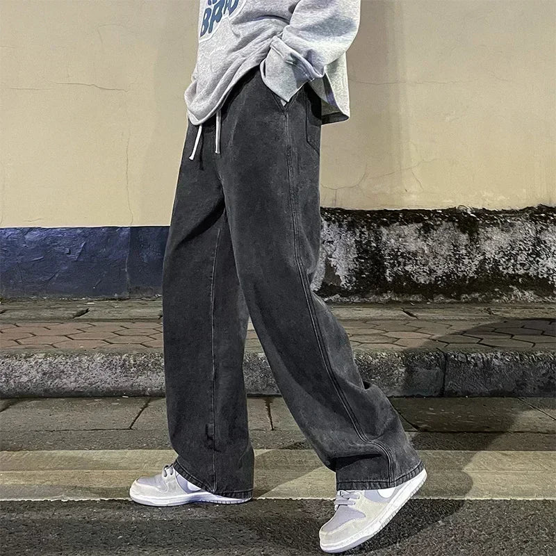 Men’s Loose Straight Wide Pants