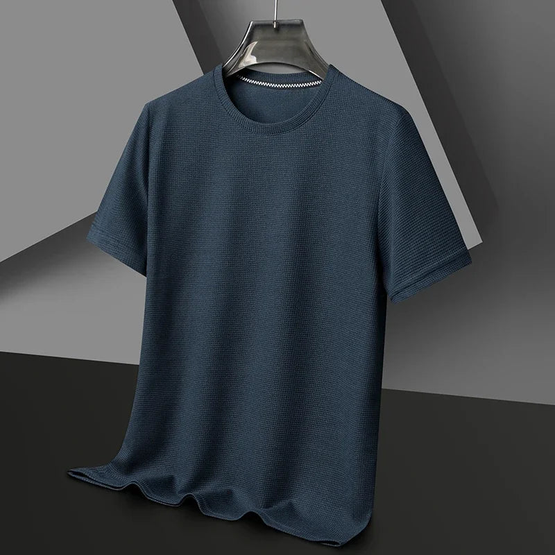 Round Neck Short Sleeved T-shirt for Men