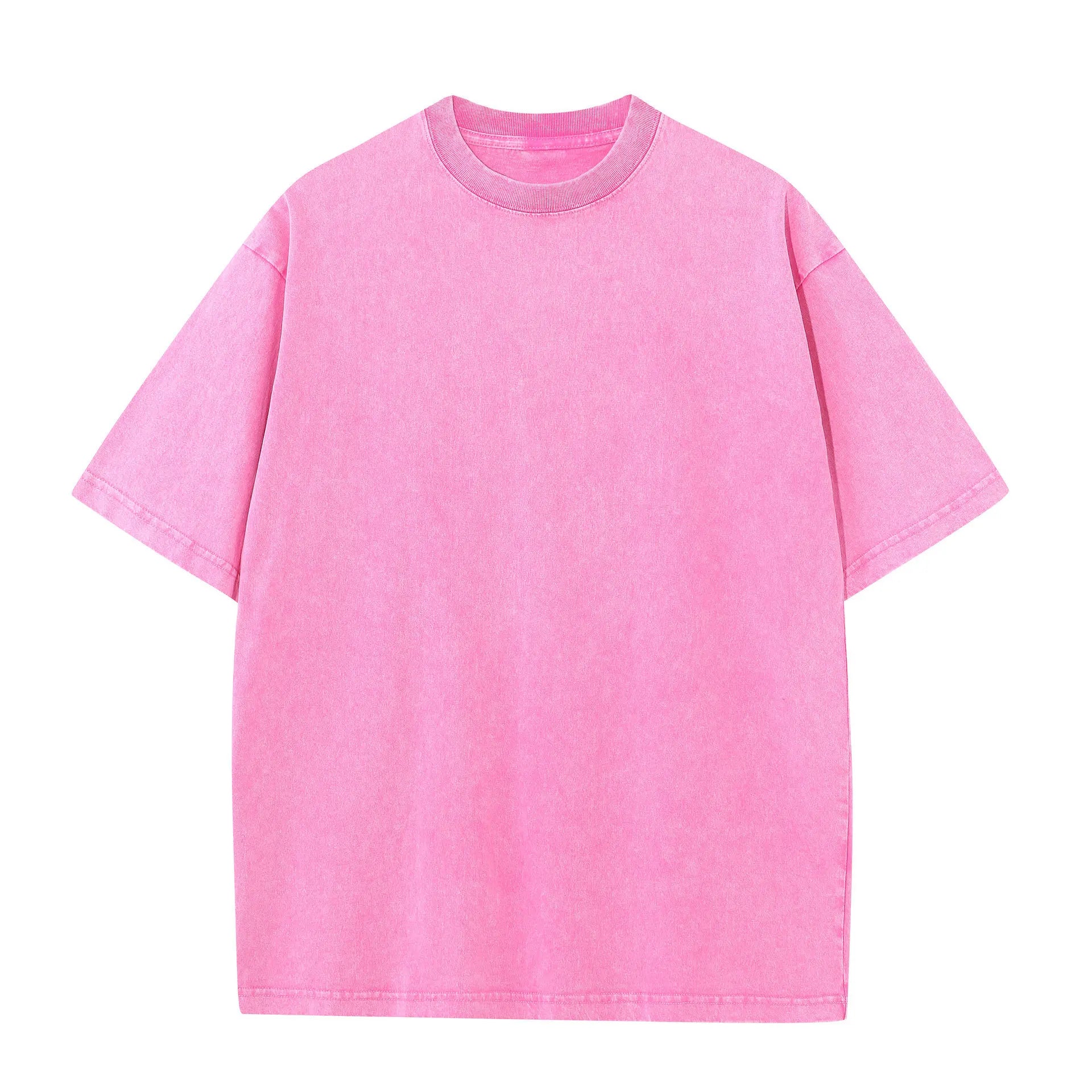 Men's Heavy Cotton Vintage Washed Oversized Short Sleeve Shirt
