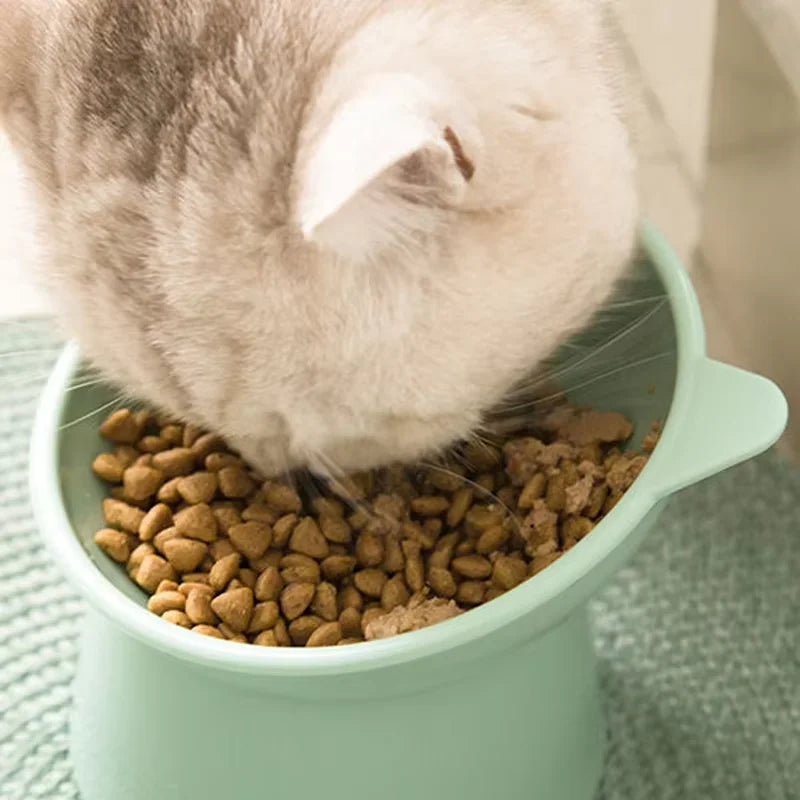 Pet feeding bowl Diagonal neck guard bowl