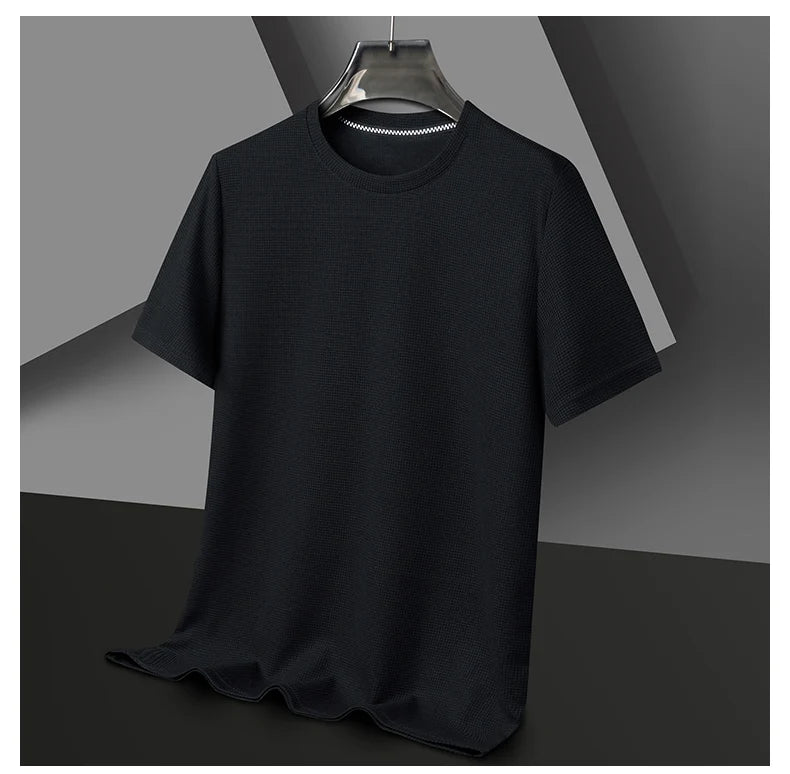 Round Neck Short Sleeved T-shirt for Men
