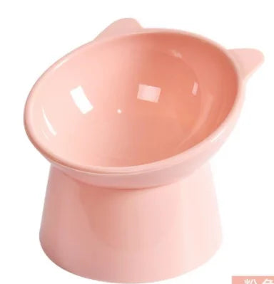 Pet feeding bowl Diagonal neck guard bowl