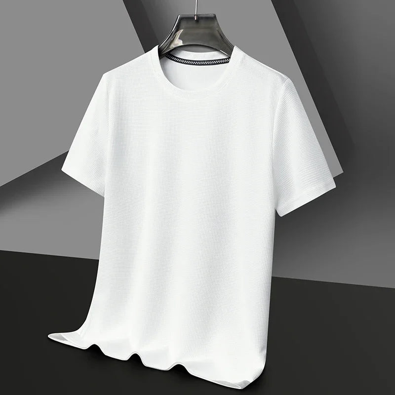 Round Neck Short Sleeved T-shirt for Men