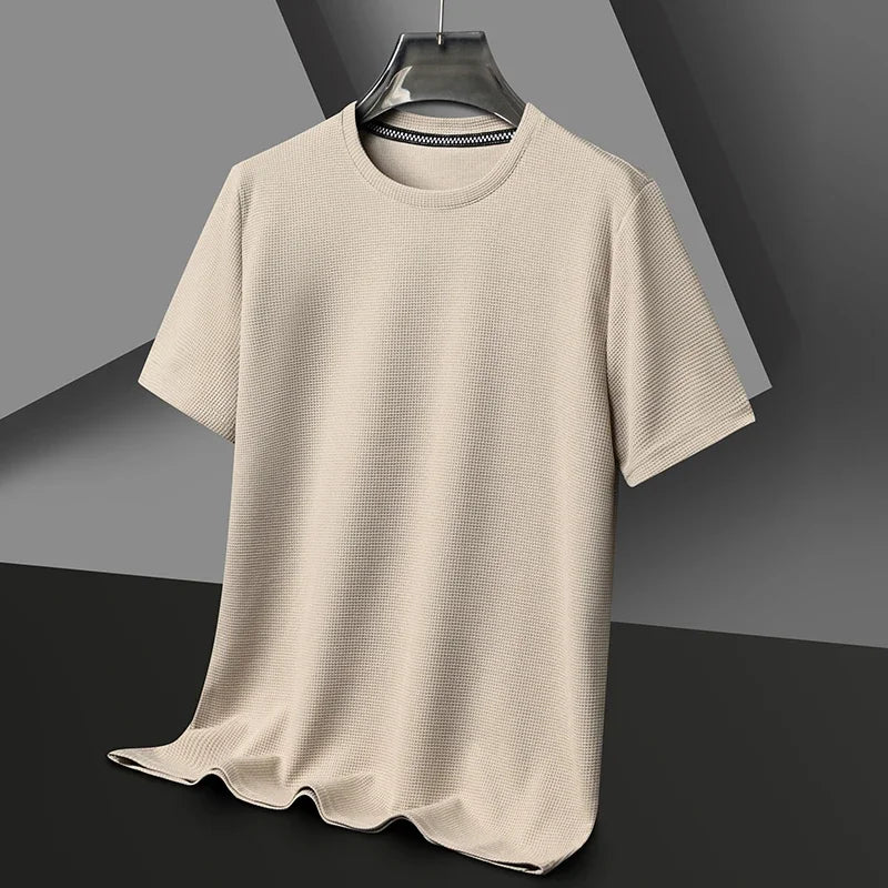 Round Neck Short Sleeved T-shirt for Men