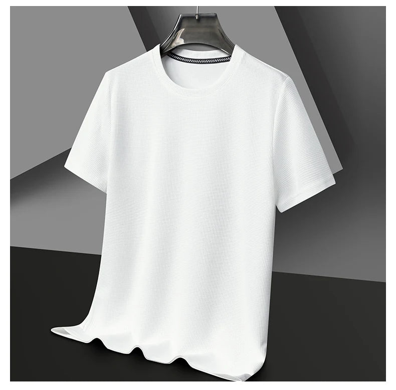 Round Neck Short Sleeved T-shirt for Men