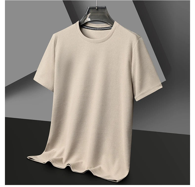 Round Neck Short Sleeved T-shirt for Men
