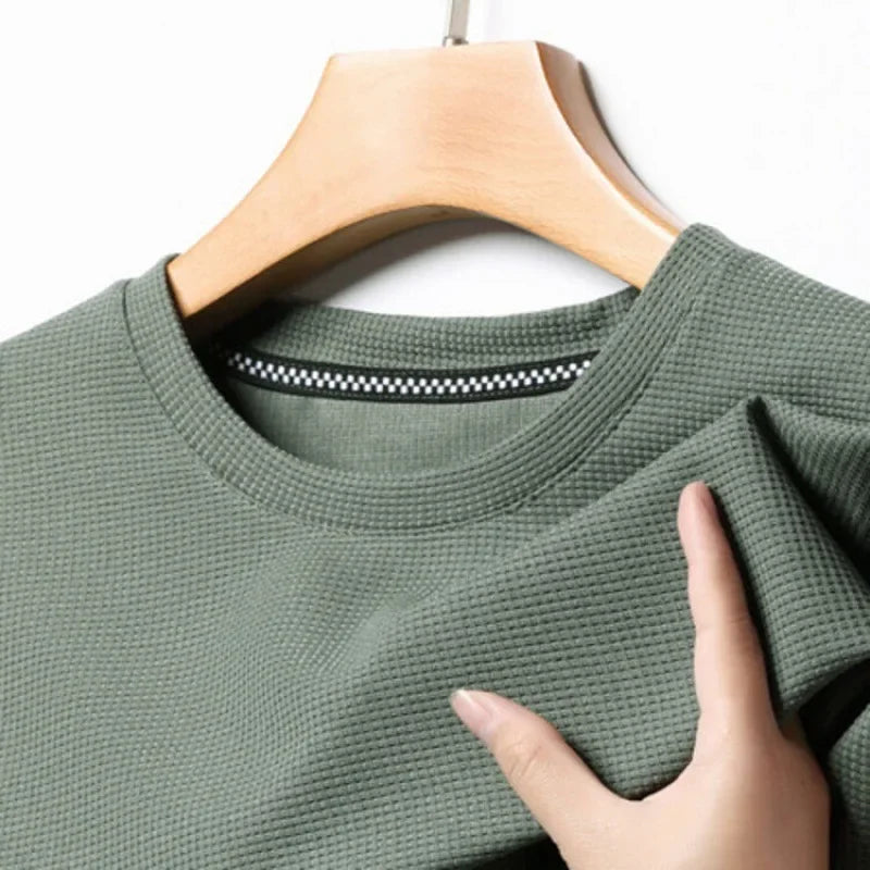 Round Neck Short Sleeved T-shirt for Men