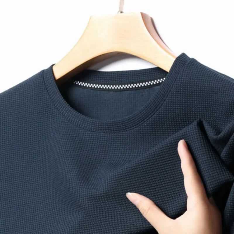 Round Neck Short Sleeved T-shirt for Men