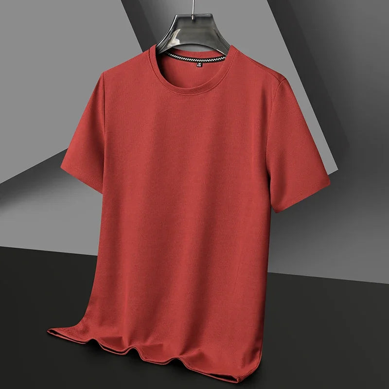 Round Neck Short Sleeved T-shirt for Men