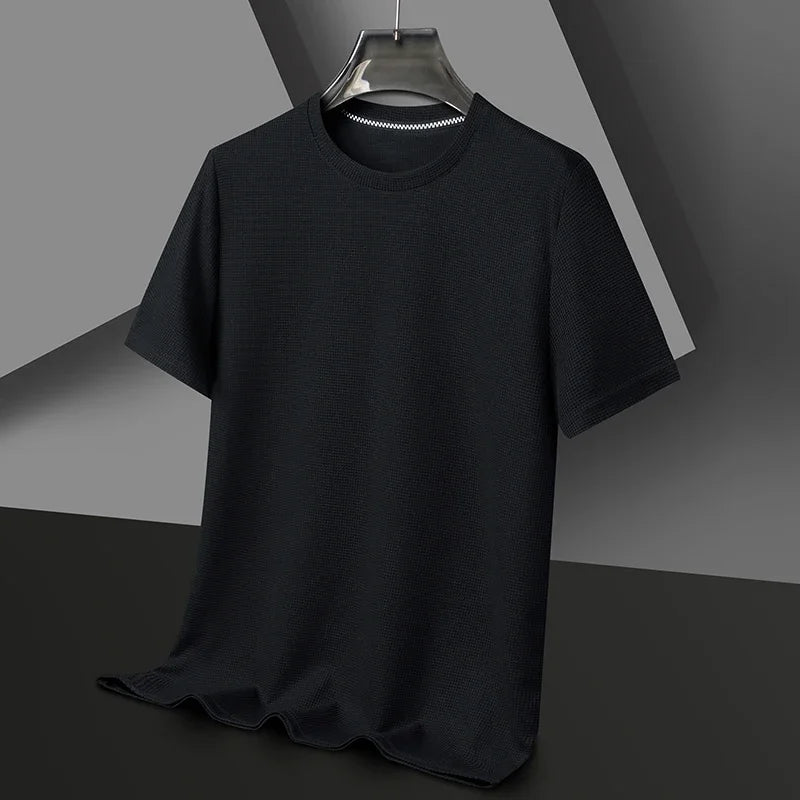 Round Neck Short Sleeved T-shirt for Men
