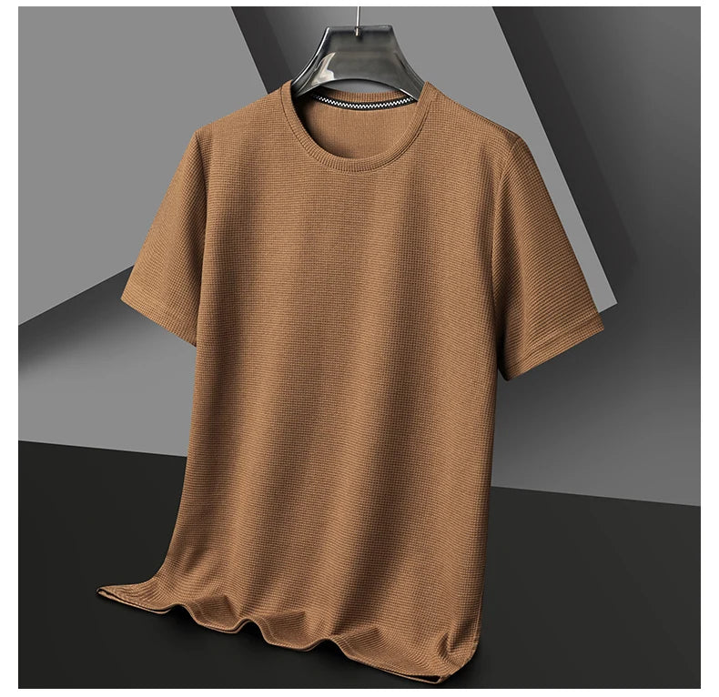 Round Neck Short Sleeved T-shirt for Men