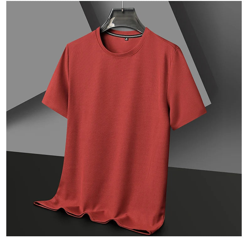 Round Neck Short Sleeved T-shirt for Men