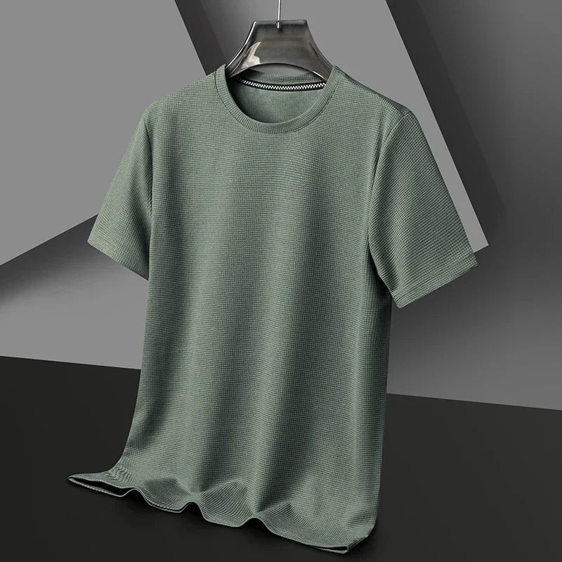Round Neck Short Sleeved T-shirt for Men